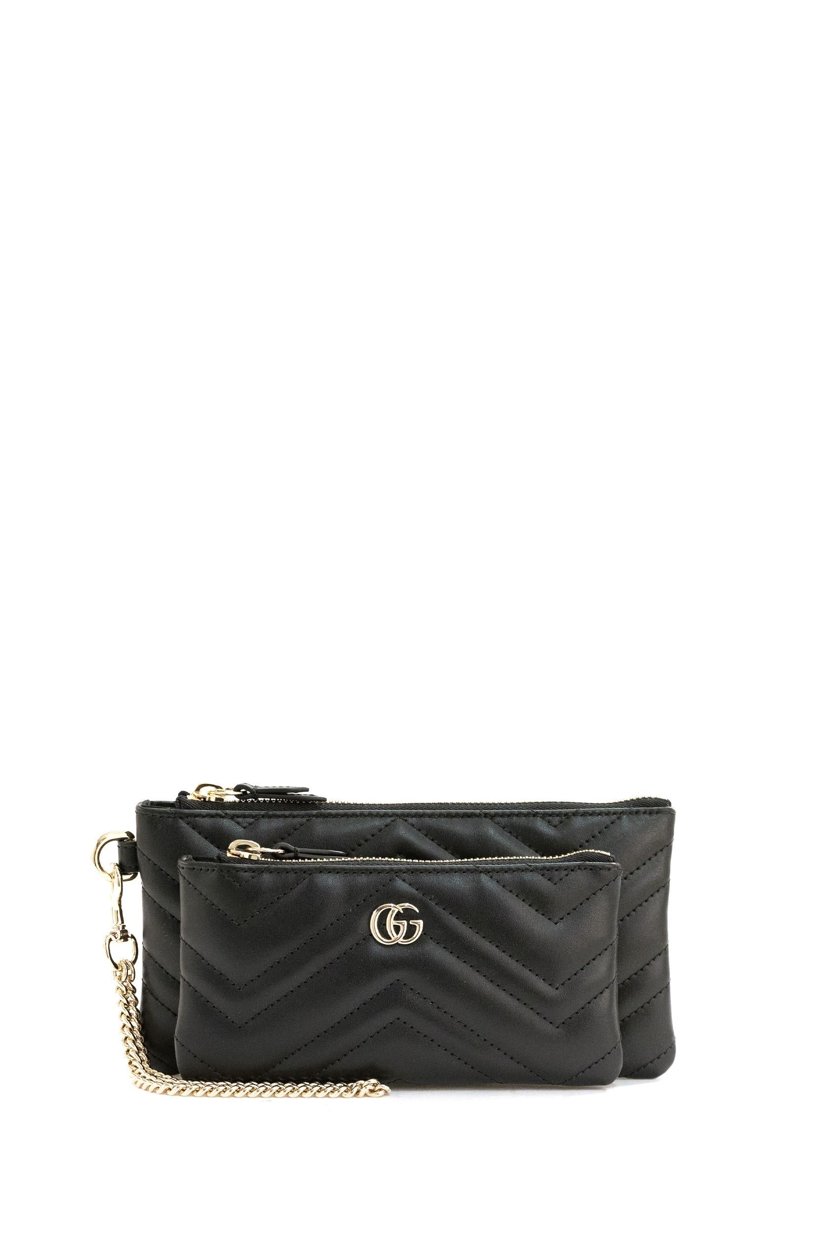 Pouch GG Marmont <BR/> 837744 AAET8 1000 GUCCI 