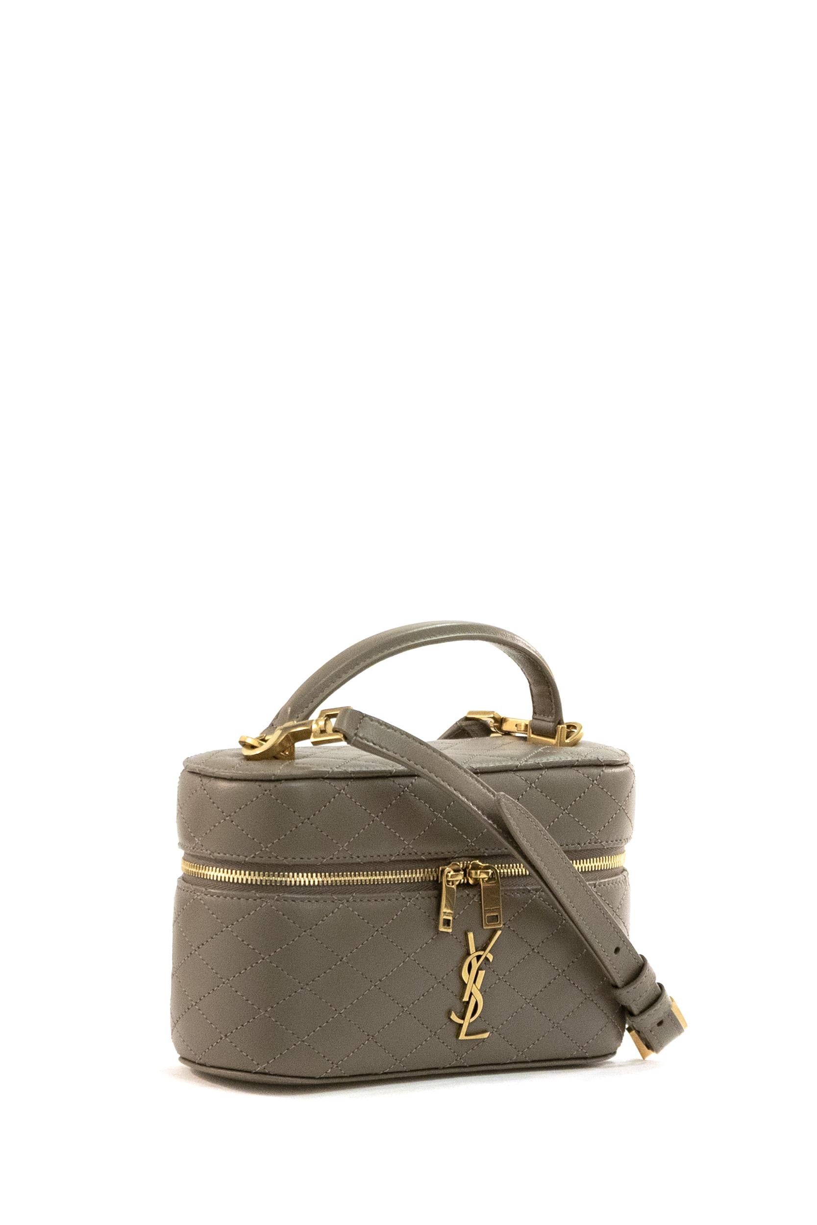 Borsa Gaby Mini in Pelle colore tortora<BR/> 766731 1EL07 1799 SAINT LAURENT 