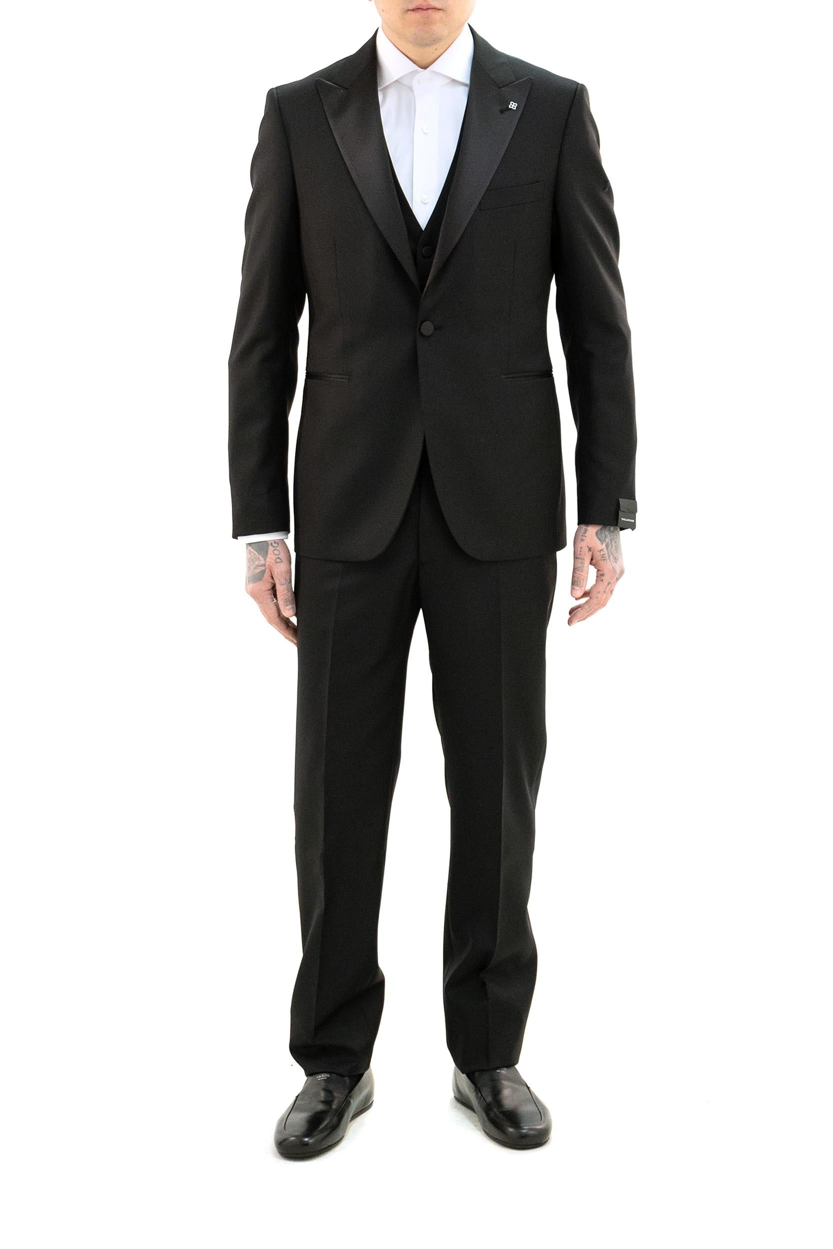 Smoking in Tre Pezzi in Lana<BR/> EFBR15A01 LIS 070001 N5712 TAGLIATORE 