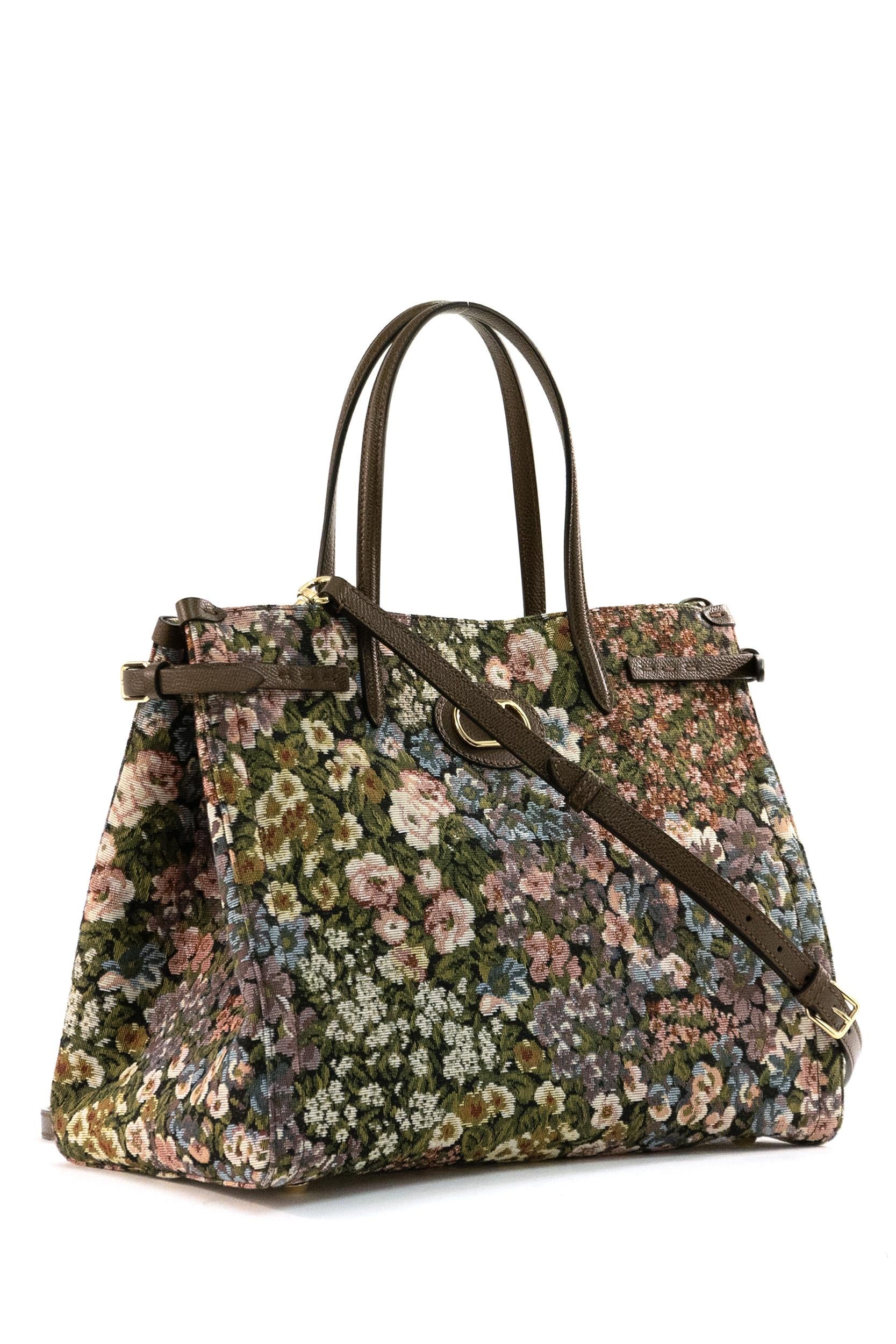 Borsa Shopping Media Antibes in Tessuto Jaquard Apres lHiver<BR/> 8W2B0R19DBI R9H VALENTINO GARAVANI 