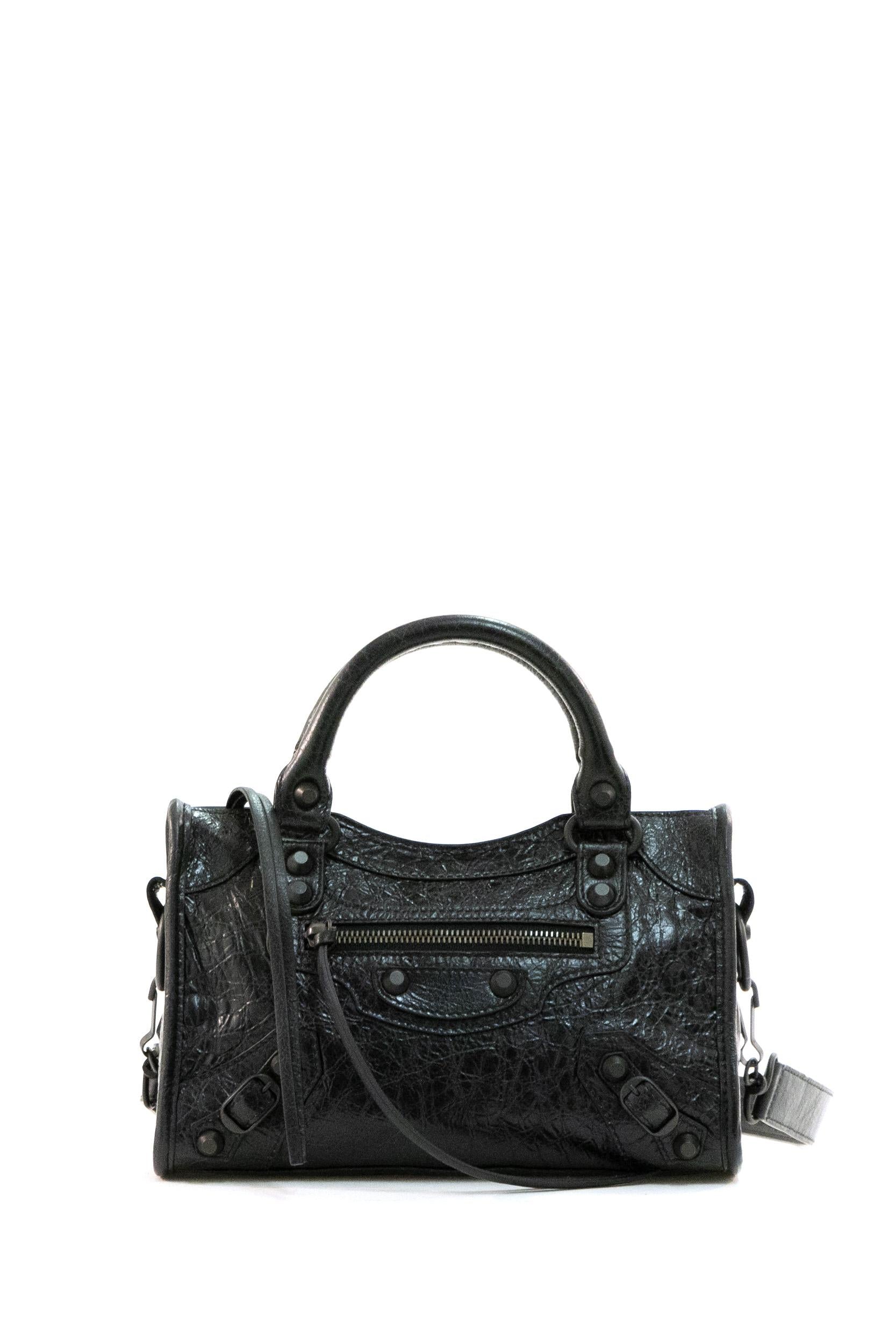 Borsa City in pelle Arena color nero <BR/> 806395 2ABEK 1000 BALENCIAGA 