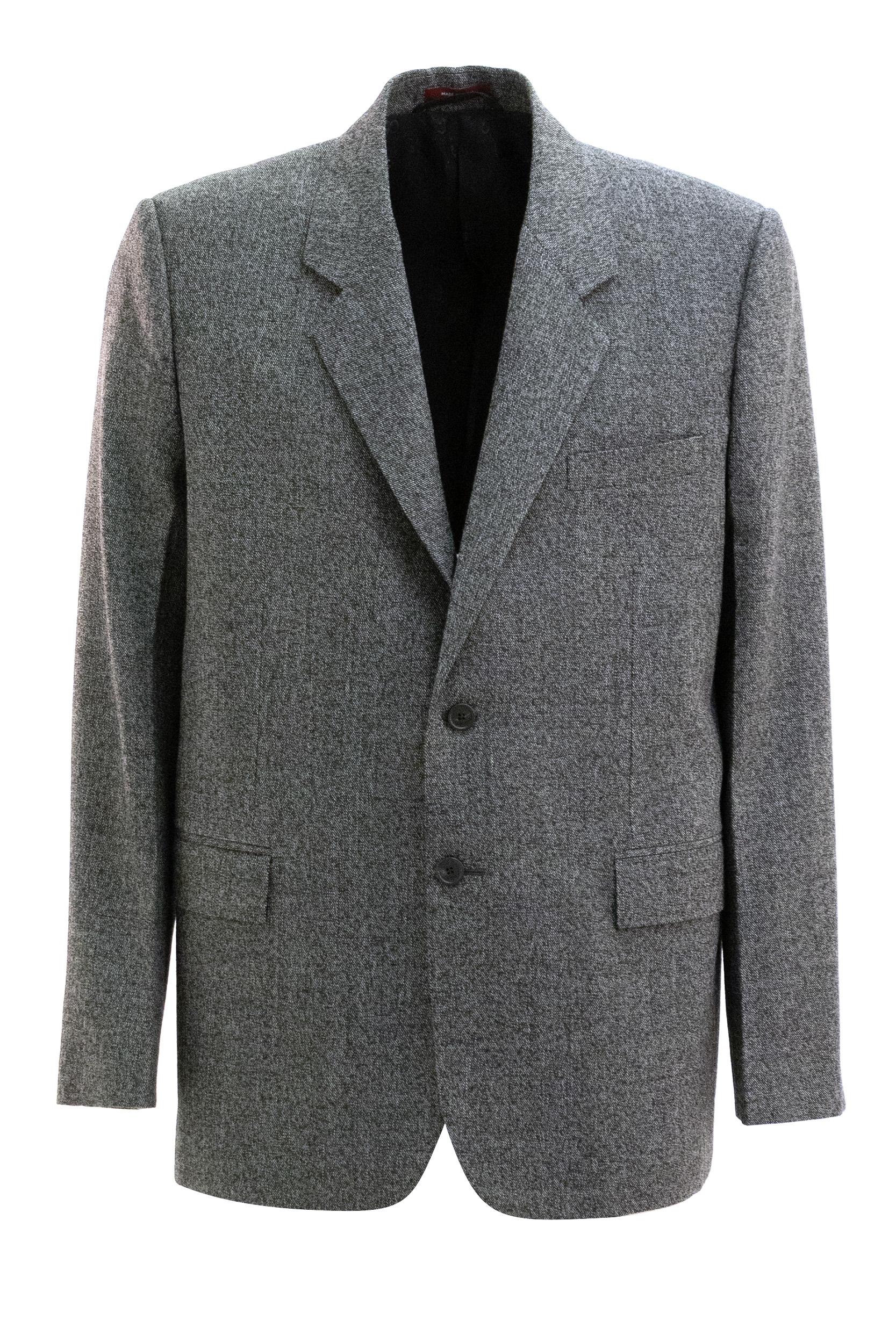 Giacca monopetto in mouliné di lana color grigio<BR/> 850092 Z7AXC 1070 GUCCI 