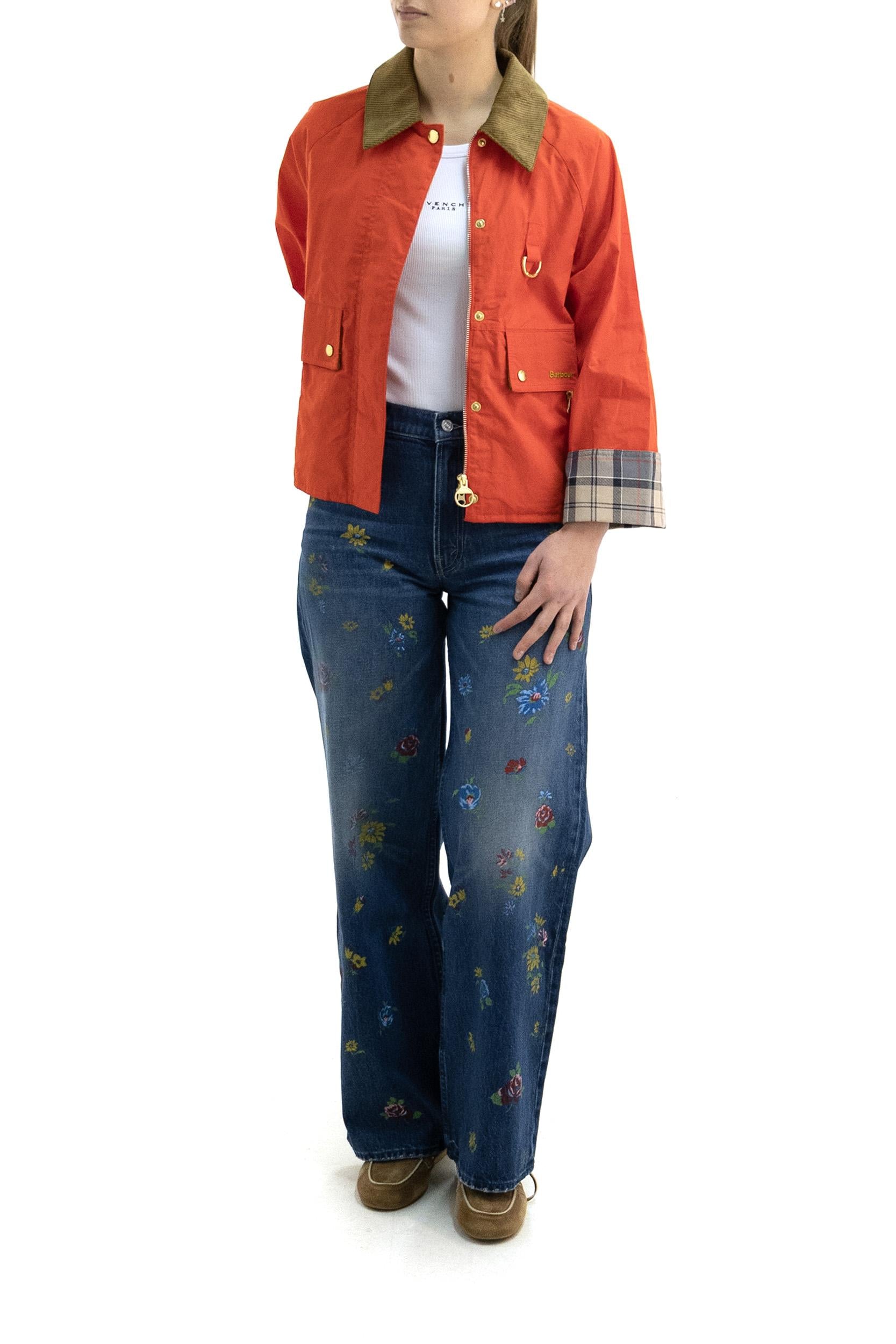 Giacca Mackworth in cotone di colore rosso <BR/> LCA0398 LCA RE51 BARBOUR 