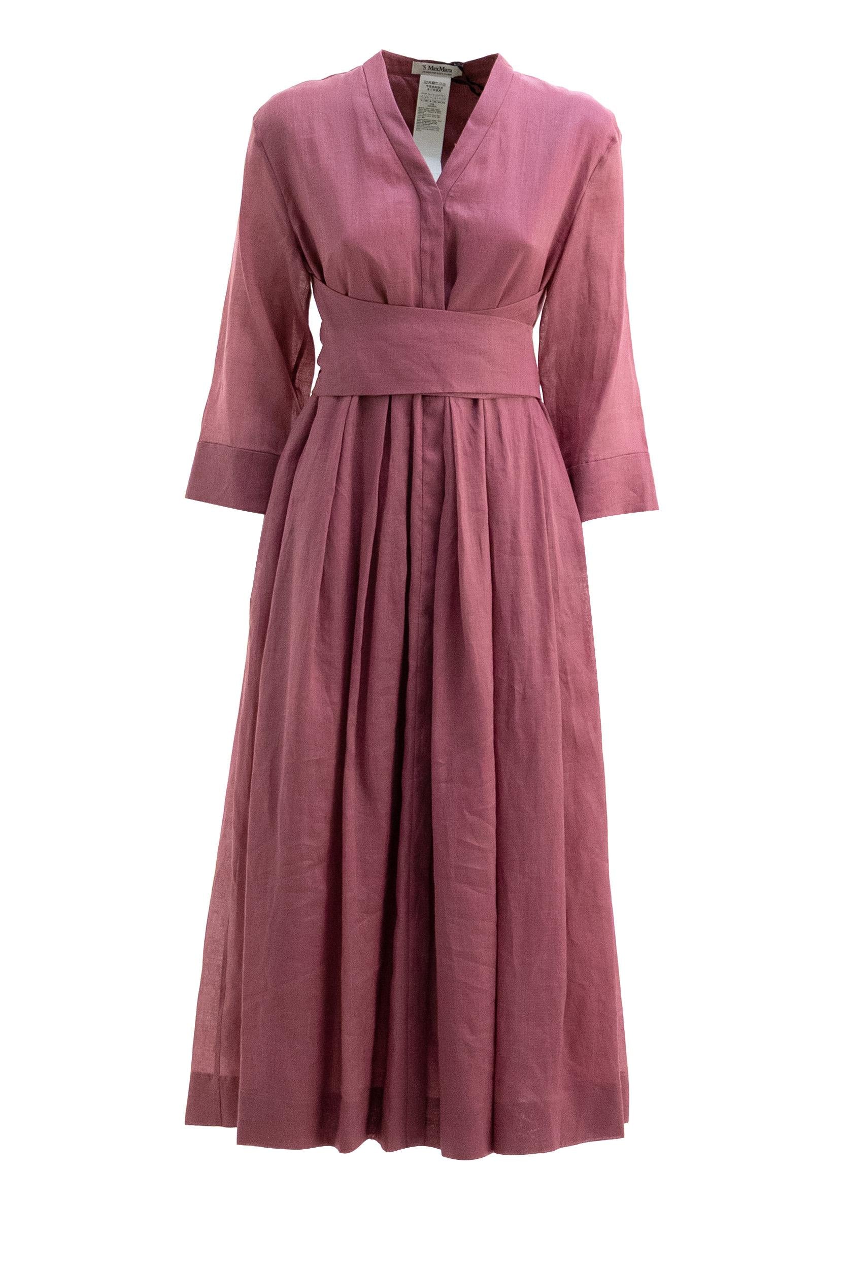 Abito in tela ramiè color ciclamino<BR/> SMMCAMILLA 059 S MAX MARA 